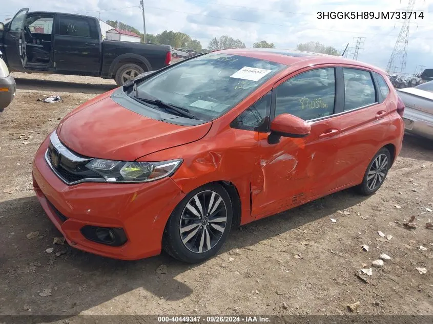 2018 Honda Fit Ex VIN: 3HGGK5H89JM733714 Lot: 40449347