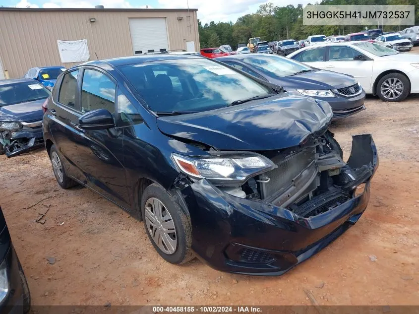 2018 Honda Fit Lx VIN: 3HGGK5H41JM732537 Lot: 40458155