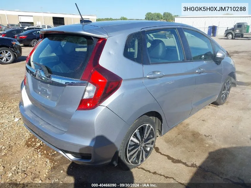 2018 Honda Fit Ex-L VIN: 3HGGK5H0XJM710288 Lot: 40466090