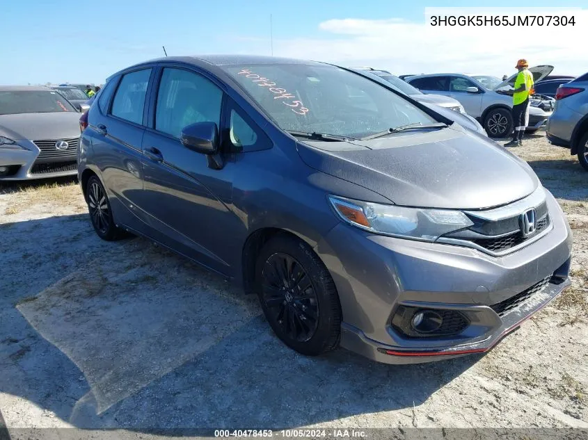 2018 Honda Fit Sport VIN: 3HGGK5H65JM707304 Lot: 40478453