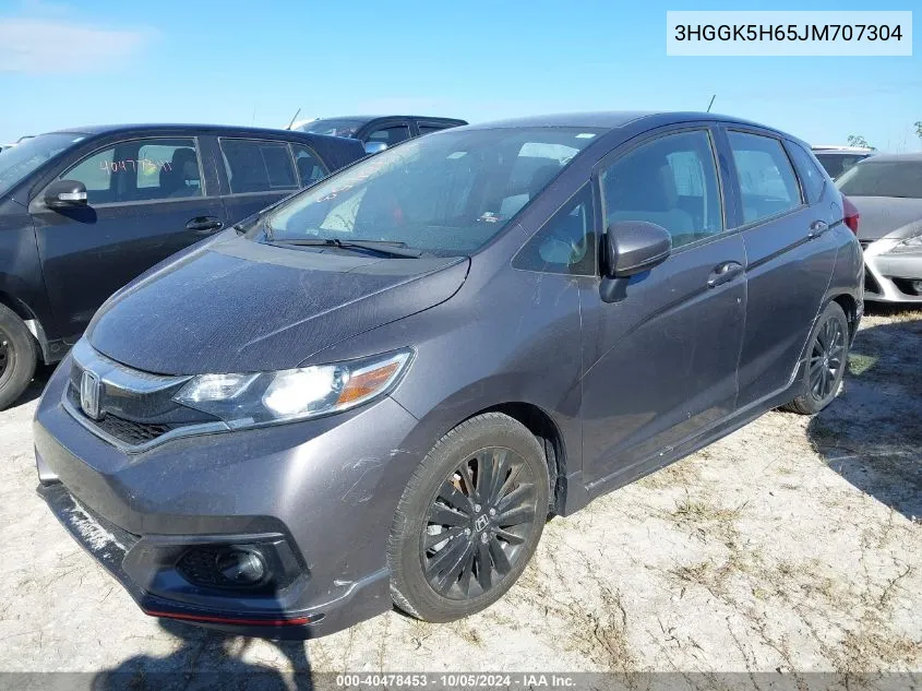 2018 Honda Fit Sport VIN: 3HGGK5H65JM707304 Lot: 40478453