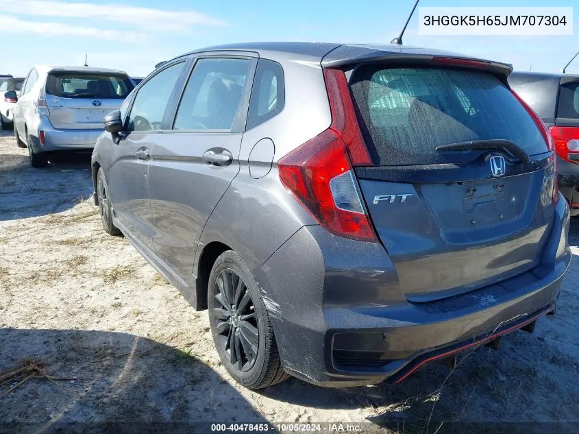 2018 Honda Fit Sport VIN: 3HGGK5H65JM707304 Lot: 40478453