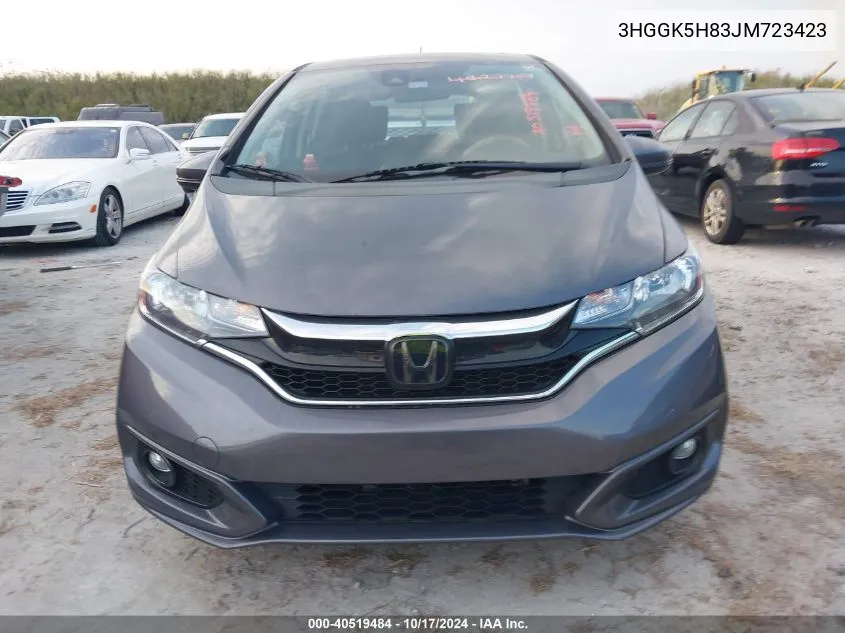 2018 Honda Fit Ex/Exl VIN: 3HGGK5H83JM723423 Lot: 40519484