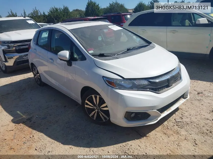 2018 Honda Fit Ex/Exl VIN: 3HGGK5H83JM713121 Lot: 40520521