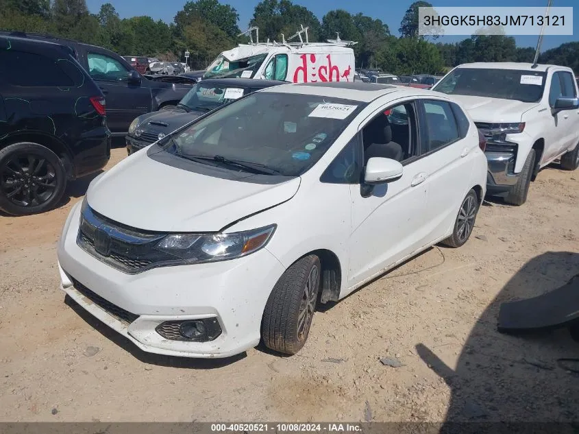 2018 Honda Fit Ex/Exl VIN: 3HGGK5H83JM713121 Lot: 40520521