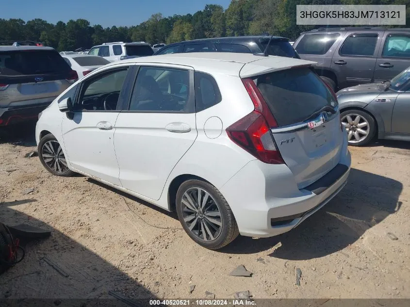 2018 Honda Fit Ex/Exl VIN: 3HGGK5H83JM713121 Lot: 40520521