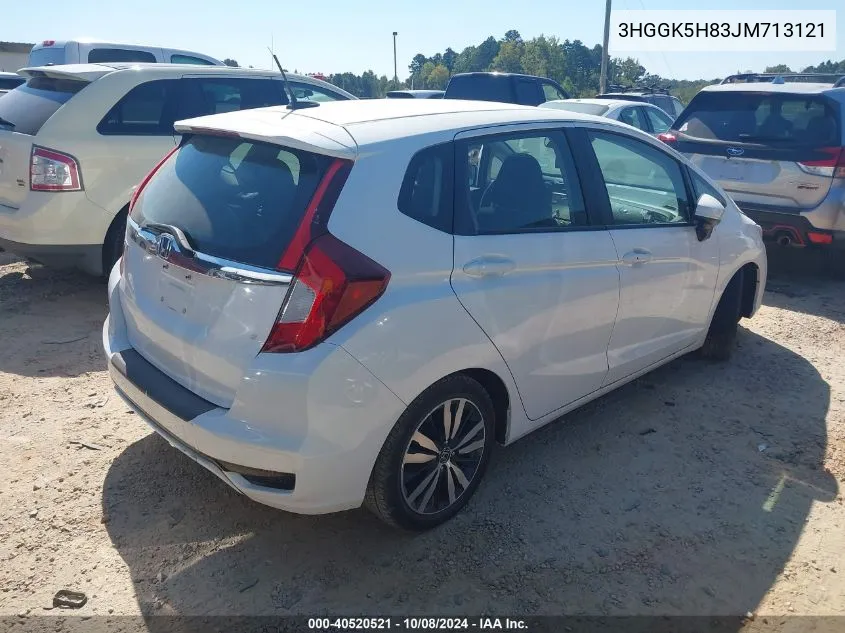 2018 Honda Fit Ex/Exl VIN: 3HGGK5H83JM713121 Lot: 40520521