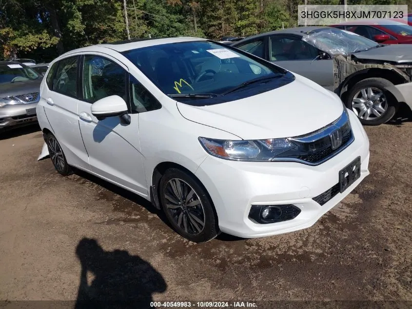 2018 Honda Fit Ex VIN: 3HGGK5H8XJM707123 Lot: 40549983