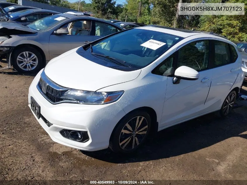 2018 Honda Fit Ex VIN: 3HGGK5H8XJM707123 Lot: 40549983