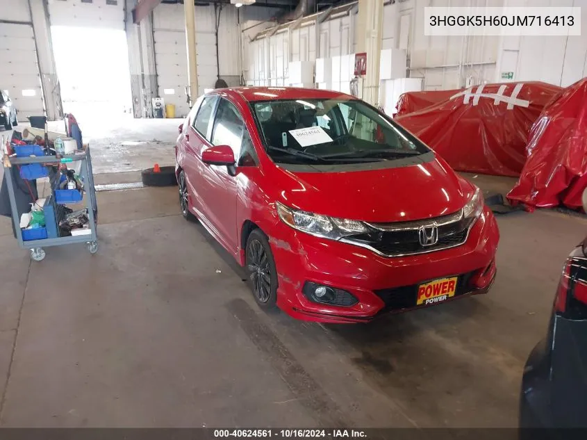 2018 Honda Fit Sport VIN: 3HGGK5H60JM716413 Lot: 40624561