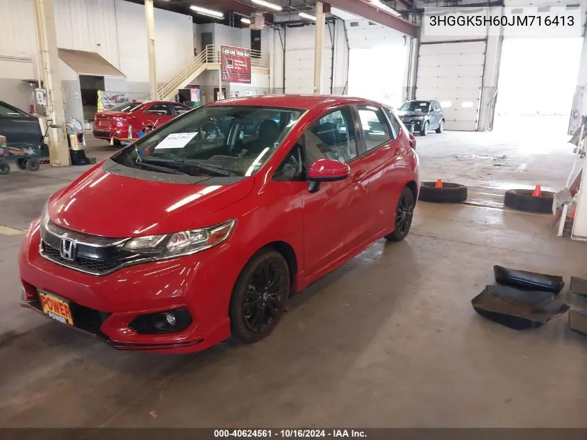 2018 Honda Fit Sport VIN: 3HGGK5H60JM716413 Lot: 40624561