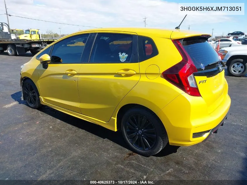 2018 Honda Fit Sport VIN: 3HGGK5H6XJM713051 Lot: 40625373