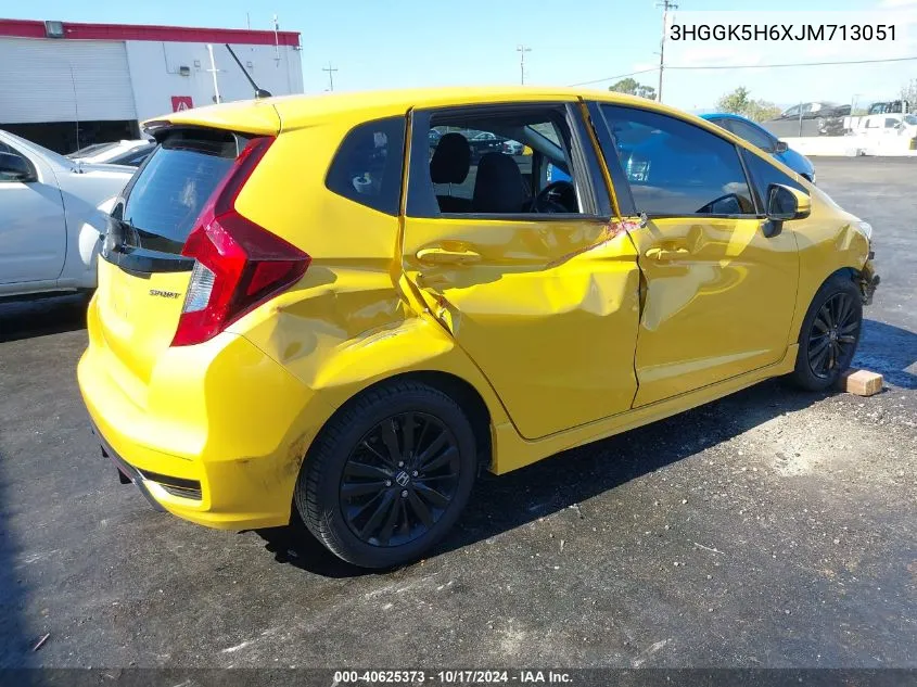 2018 Honda Fit Sport VIN: 3HGGK5H6XJM713051 Lot: 40625373