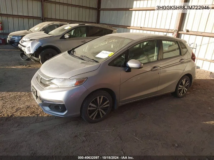 2018 Honda Fit Ex VIN: 3HGGK5H88JM722946 Lot: 40632097