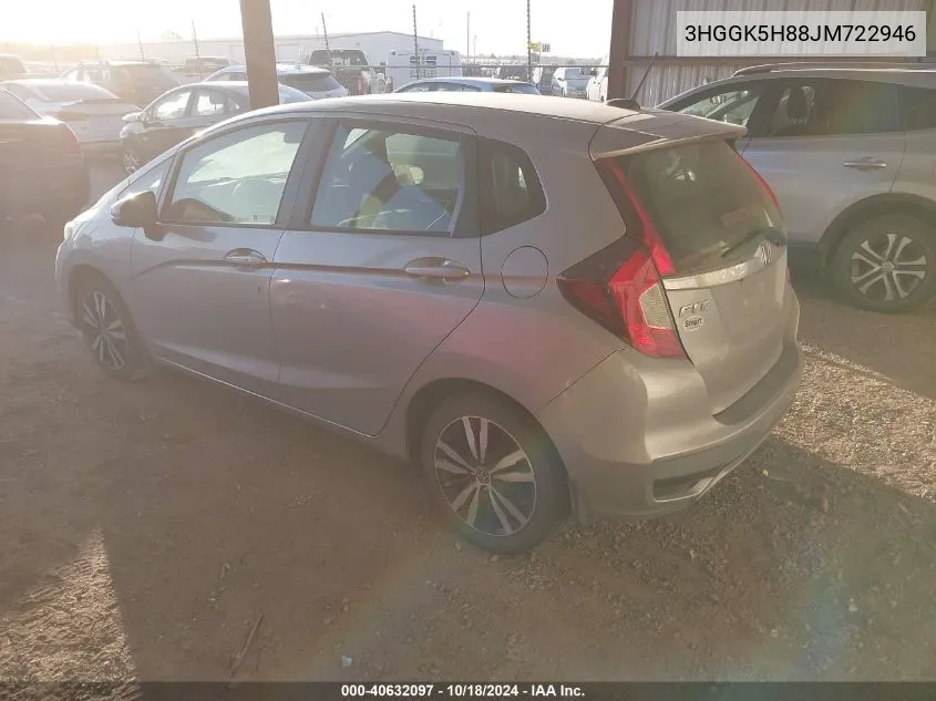 2018 Honda Fit Ex VIN: 3HGGK5H88JM722946 Lot: 40632097