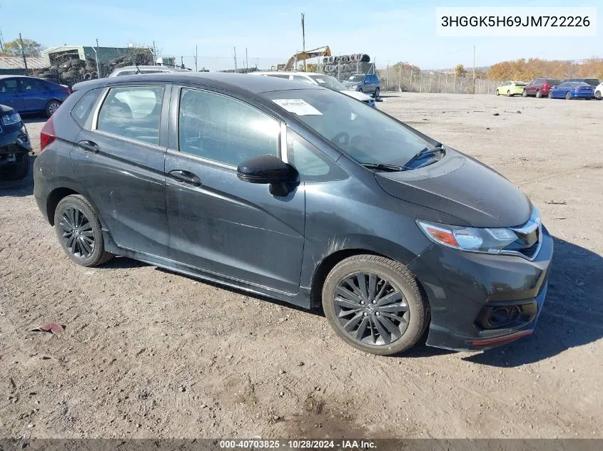 2018 Honda Fit Sport VIN: 3HGGK5H69JM722226 Lot: 40703825