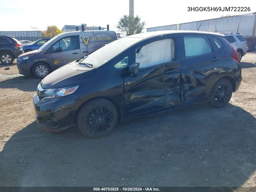 2018 Honda Fit Sport VIN: 3HGGK5H69JM722226 Lot: 40703825