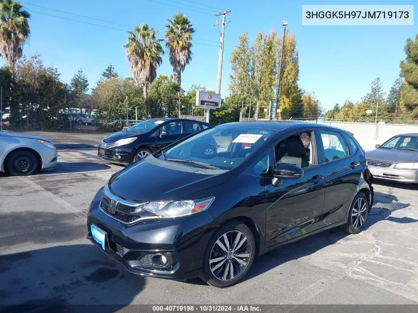 2018 Honda Fit Ex-L VIN: 3HGGK5H97JM719173 Lot: 40719198