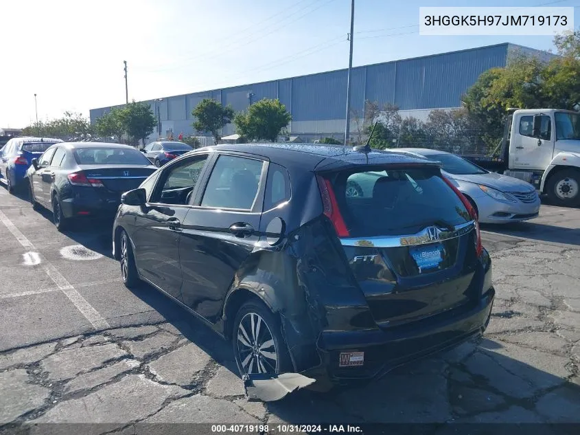 2018 Honda Fit Ex-L VIN: 3HGGK5H97JM719173 Lot: 40719198