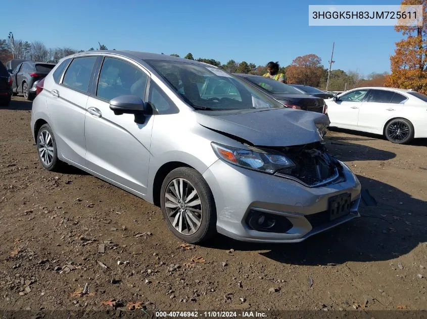 2018 Honda Fit Ex VIN: 3HGGK5H83JM725611 Lot: 40746942