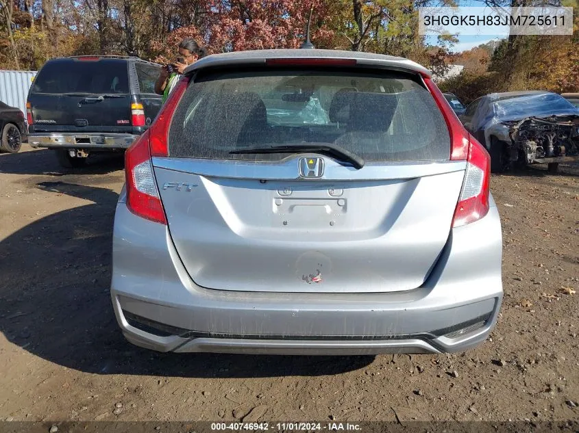 2018 Honda Fit Ex VIN: 3HGGK5H83JM725611 Lot: 40746942