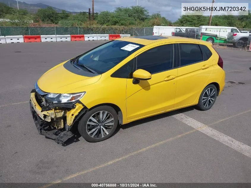 2018 Honda Fit Ex VIN: 3HGGK5H8XJM720342 Lot: 40756888