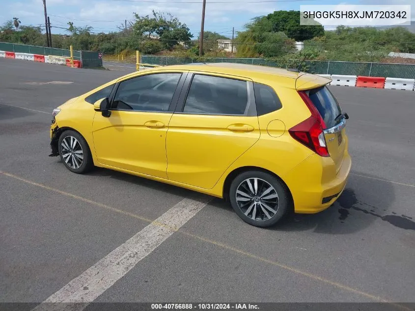 2018 Honda Fit Ex VIN: 3HGGK5H8XJM720342 Lot: 40756888