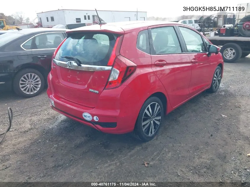 2018 Honda Fit Ex VIN: 3HGGK5H85JM711189 Lot: 40761175