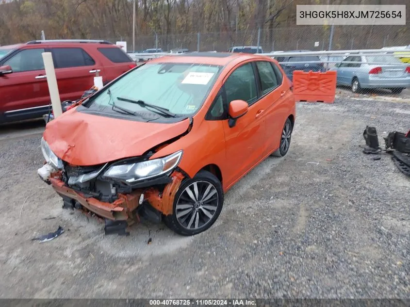 3HGGK5H8XJM725654 2018 Honda Fit Ex