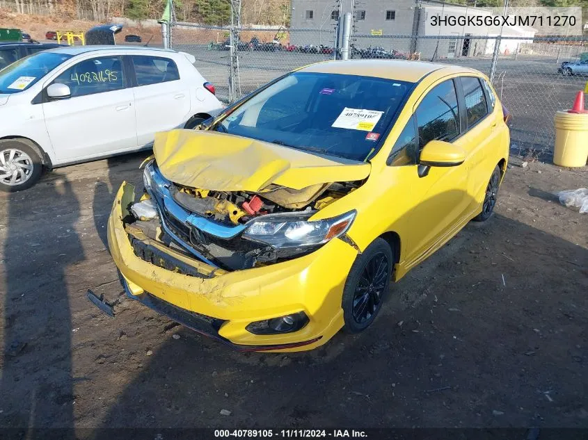 2018 Honda Fit Sport VIN: 3HGGK5G6XJM711270 Lot: 40789105