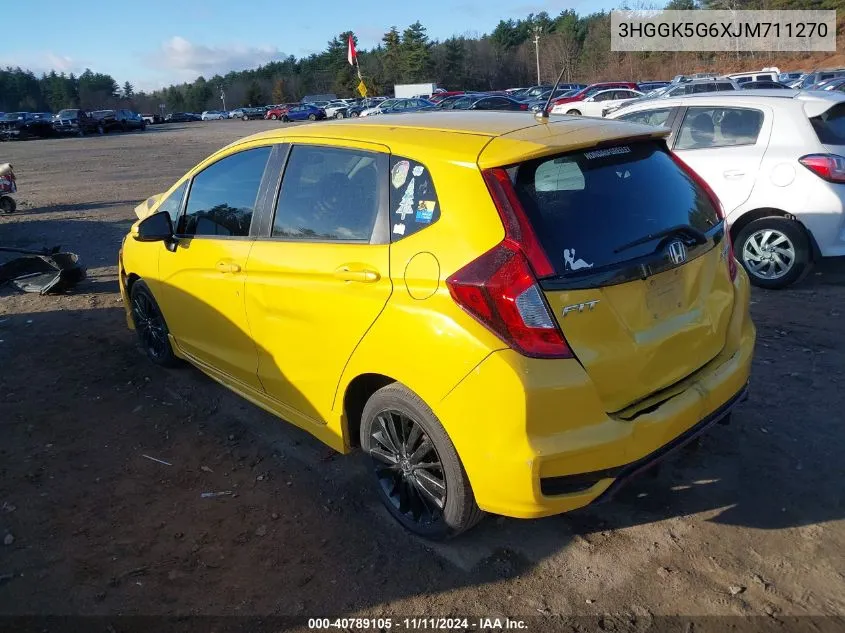 2018 Honda Fit Sport VIN: 3HGGK5G6XJM711270 Lot: 40789105