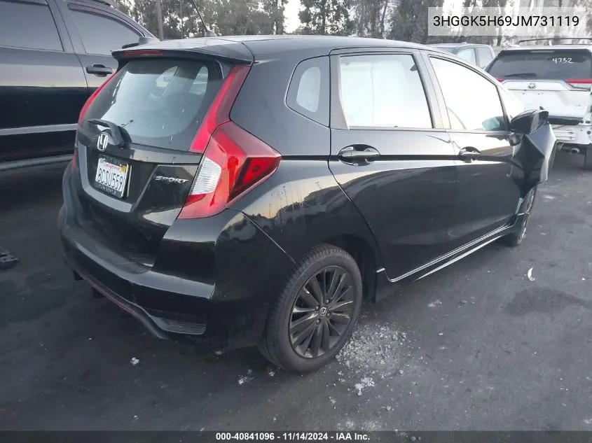 3HGGK5H69JM731119 2018 Honda Fit Sport