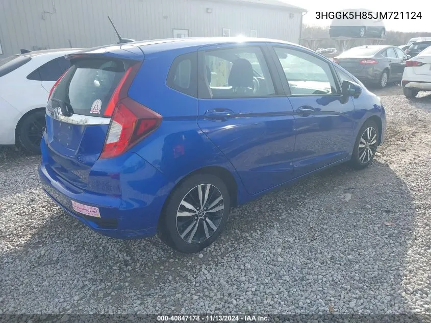 2018 Honda Fit Ex VIN: 3HGGK5H85JM721124 Lot: 40847178