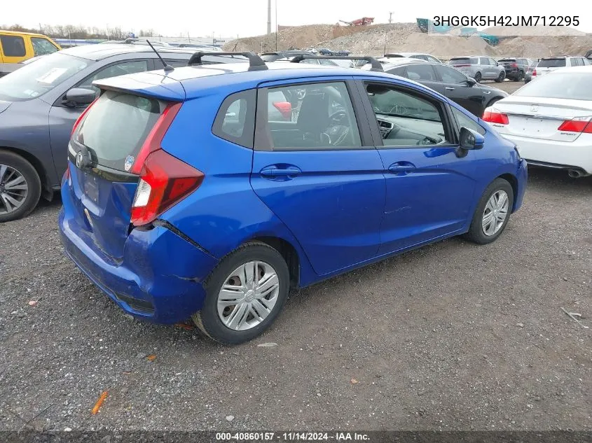 2018 Honda Fit Lx VIN: 3HGGK5H42JM712295 Lot: 40860157