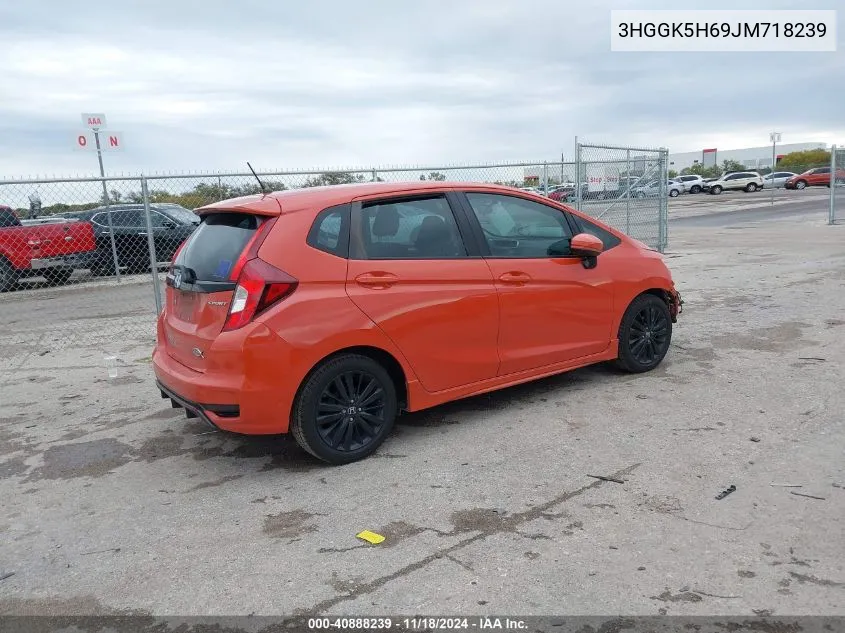 2018 Honda Fit Sport VIN: 3HGGK5H69JM718239 Lot: 40888239