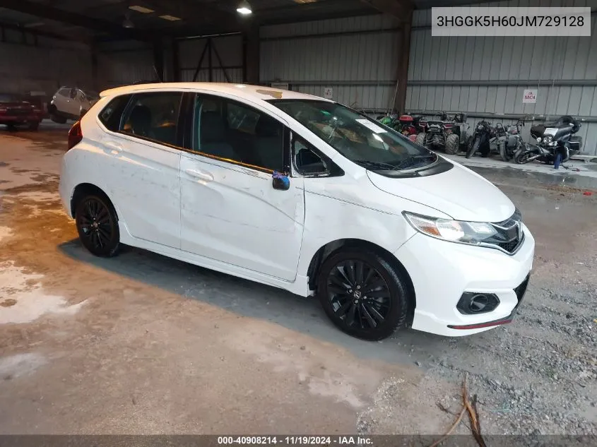 2018 Honda Fit Sport VIN: 3HGGK5H60JM729128 Lot: 40908214