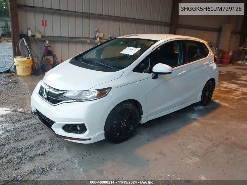 2018 Honda Fit Sport VIN: 3HGGK5H60JM729128 Lot: 40908214