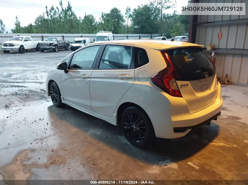 2018 Honda Fit Sport VIN: 3HGGK5H60JM729128 Lot: 40908214