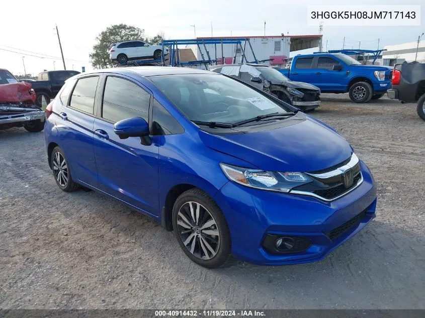 2018 Honda Fit Ex-L VIN: 3HGGK5H08JM717143 Lot: 40914432