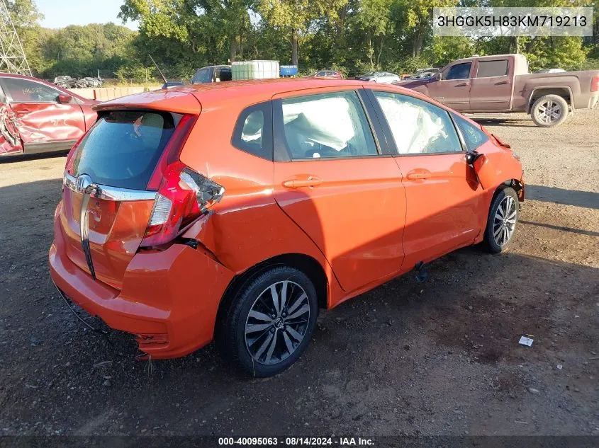 3HGGK5H83KM719213 2019 Honda Fit Ex