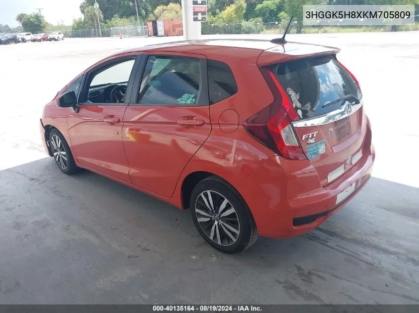 2019 Honda Fit Ex VIN: 3HGGK5H8XKM705809 Lot: 40135164