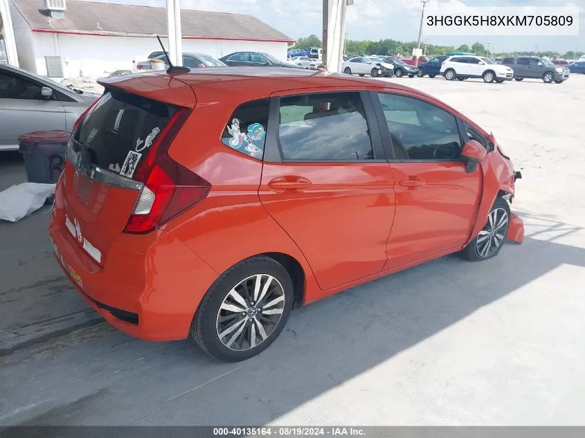 3HGGK5H8XKM705809 2019 Honda Fit Ex