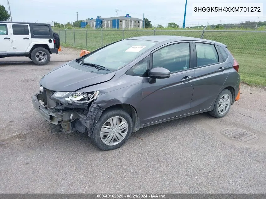 3HGGK5H4XKM701272 2019 Honda Fit Lx