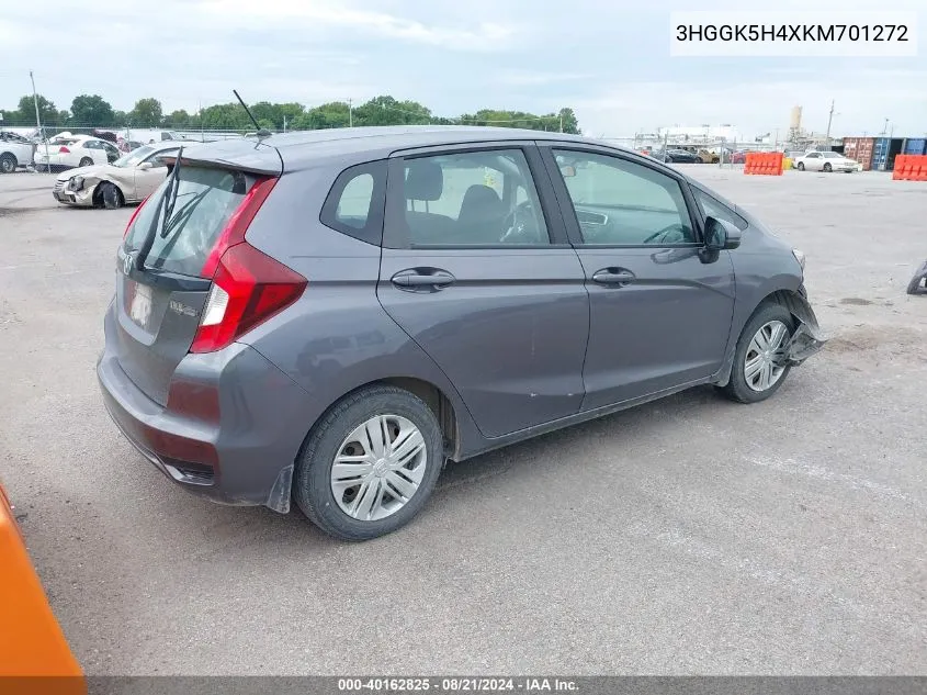 2019 Honda Fit Lx VIN: 3HGGK5H4XKM701272 Lot: 40162825