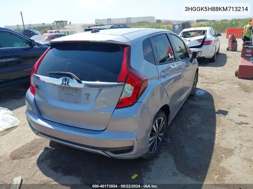 2019 Honda Fit Ex VIN: 3HGGK5H88KM713214 Lot: 40173504