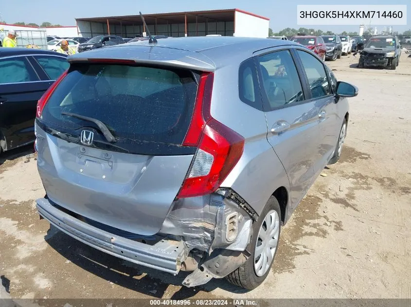 3HGGK5H4XKM714460 2019 Honda Fit Lx