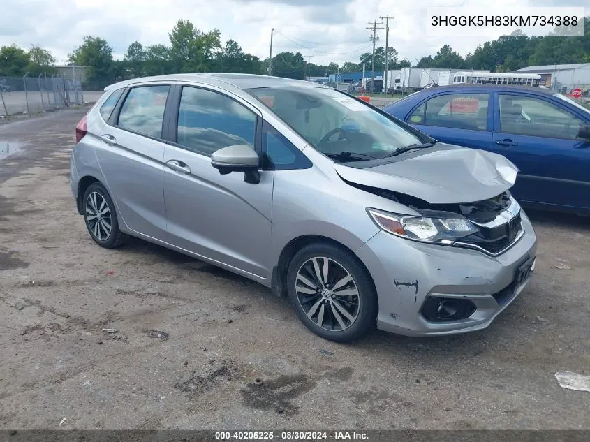 3HGGK5H83KM734388 2019 Honda Fit Ex