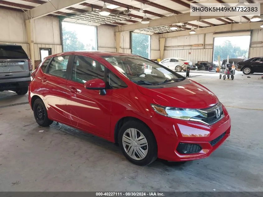 2019 Honda Fit Lx VIN: 3HGGK5H49KM732383 Lot: 40227111