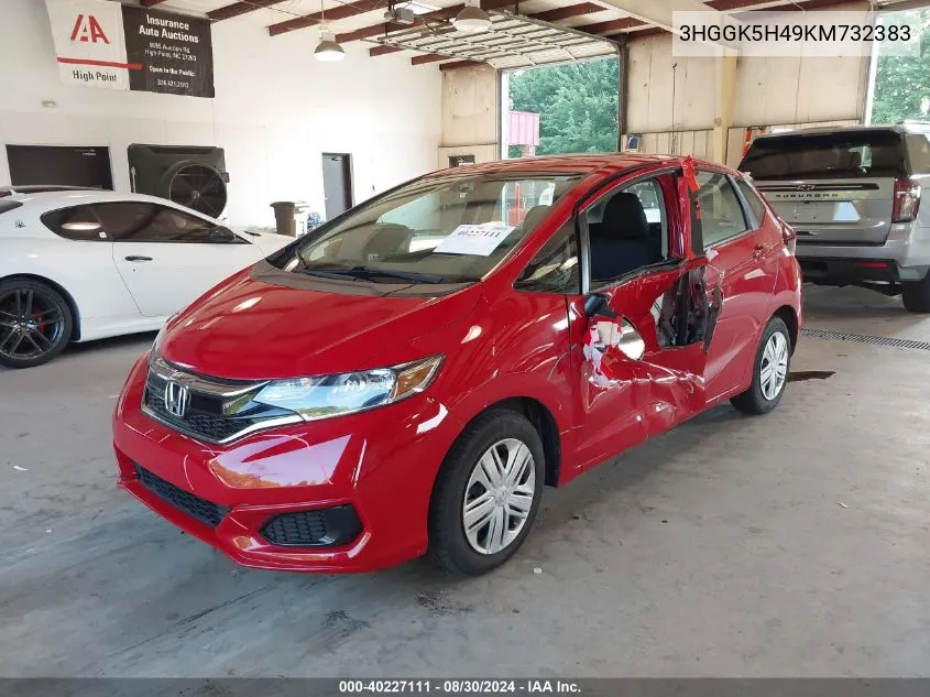 3HGGK5H49KM732383 2019 Honda Fit Lx