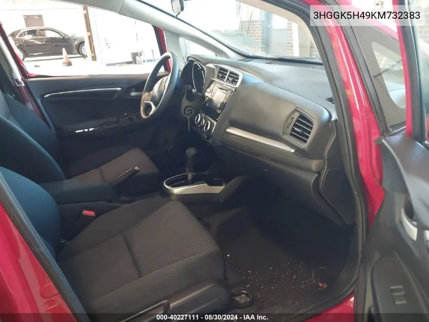 3HGGK5H49KM732383 2019 Honda Fit Lx